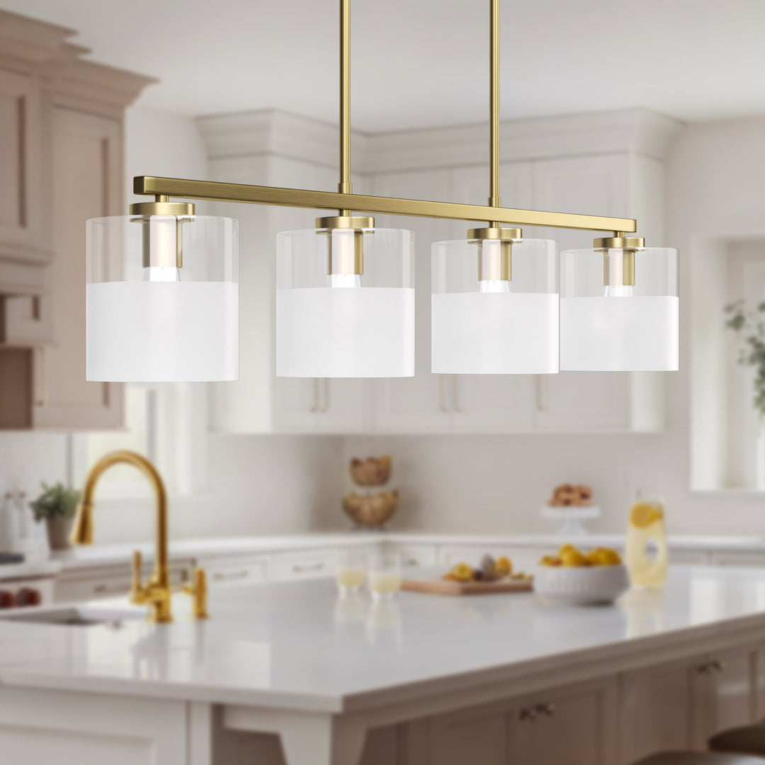 Twilight 4-light 39'' Dimmable Frosted Glass Modern/traditional Chandelier For Dining Room #29025