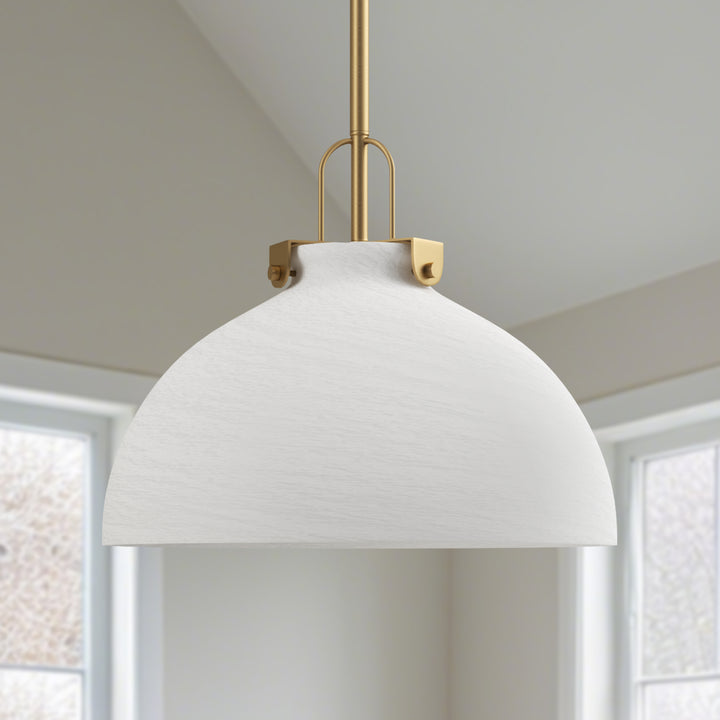Eclipse 1-light 11.8'' Dimmable Cloud Glass Modern Cone Pendant Light