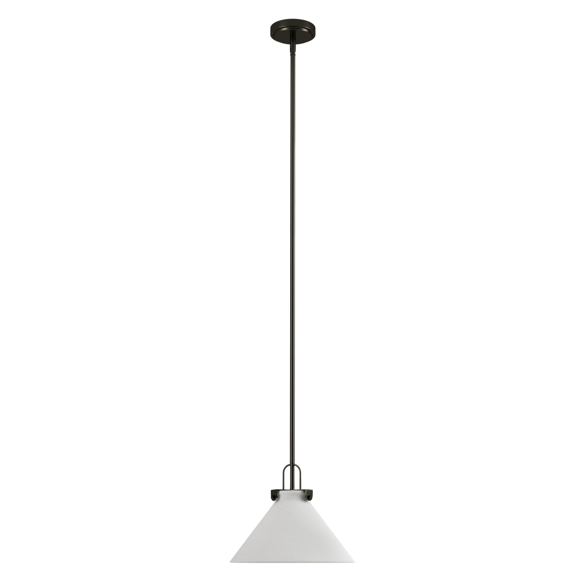 Eclipse 1-light 11.8'' Dimmable Cloud Glass Modern Cone Pendant Light