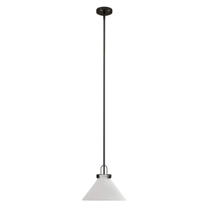 Eclipse 1-light 11.8'' Dimmable Cloud Glass Modern Cone Pendant Light