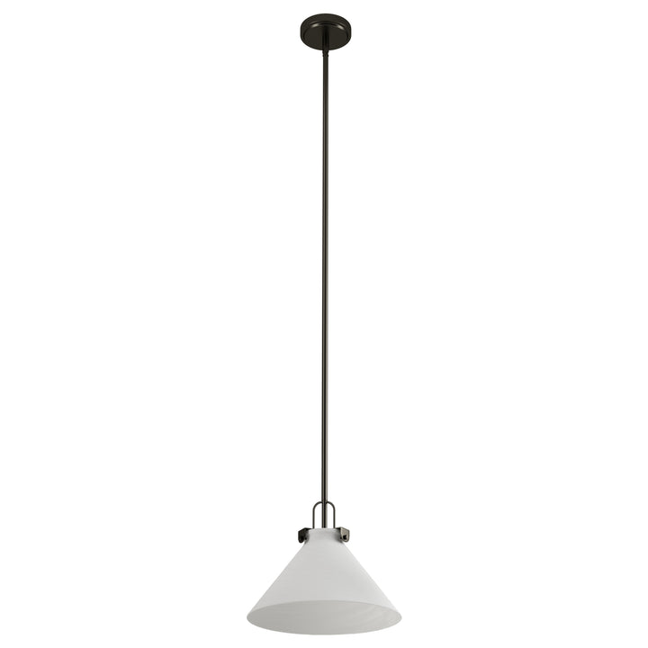 Eclipse 1-light 11.8'' Dimmable Cloud Glass Modern Cone Pendant Light