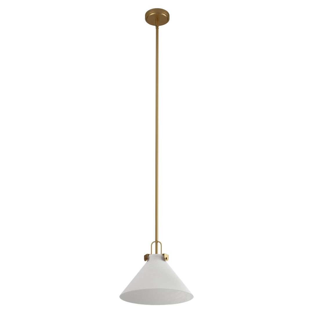 Eclipse 1-light 11.8'' Dimmable Cloud Glass Modern Cone Pendant Light