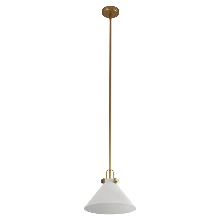 Eclipse 1-light 11.8'' Dimmable Cloud Glass Modern Cone Pendant Light