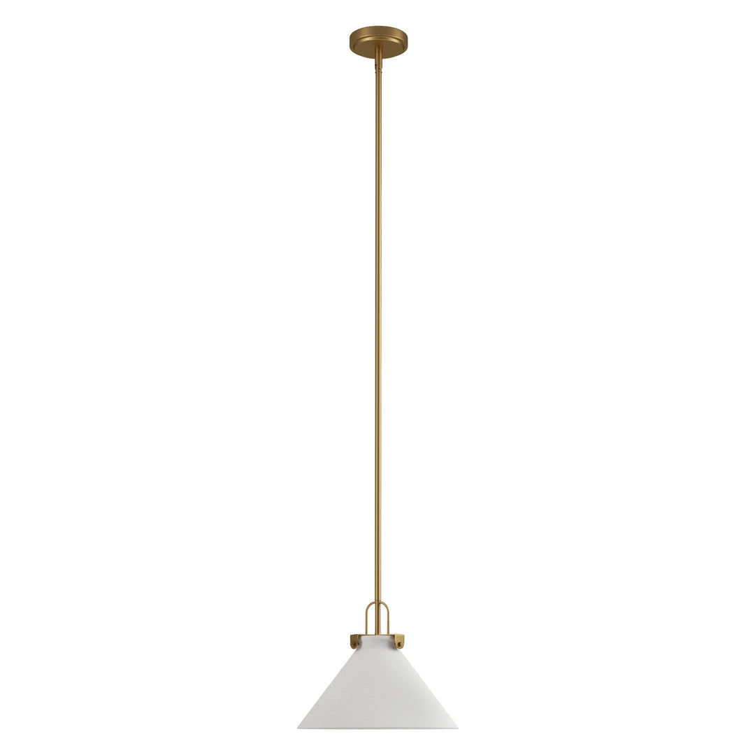Eclipse 1-light 11.8'' Dimmable Cloud Glass Modern Cone Pendant Light
