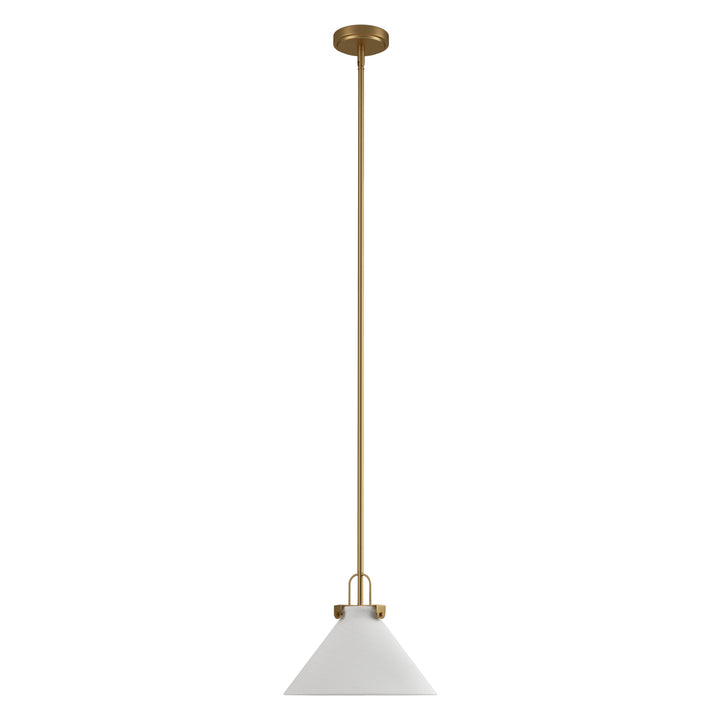 Eclipse 1-light 11.8'' Dimmable Cloud Glass Modern Cone Pendant Light