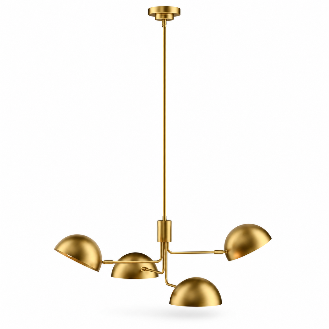 Eclipse 4-Light Sculptural Dome Chandelier 