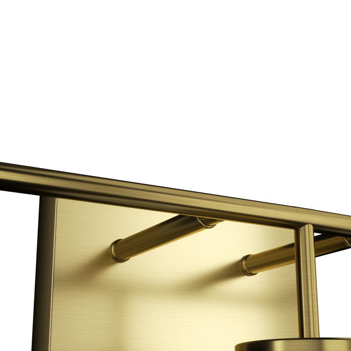 3-light 24''W Dimmable Black Wrought Iron Bathroom Vanity Lights with Frosted Milk White Shade #29037