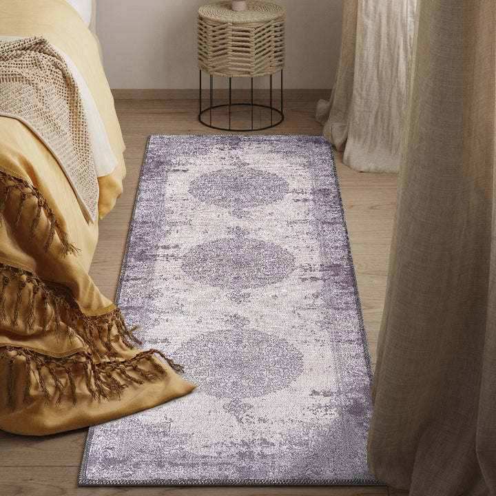 4modernhome Machine Printed Vintage Area Rug For Living Room, Hallway Runner, Entryway Rug #DP03