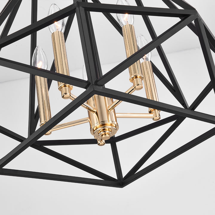 Maxax 5-Light Geometric Model Candle Chandelier #MX19006