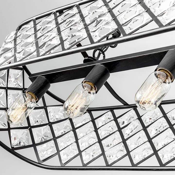 Maxax 5-Light Rectangle Crystal Chandelier #MX19015