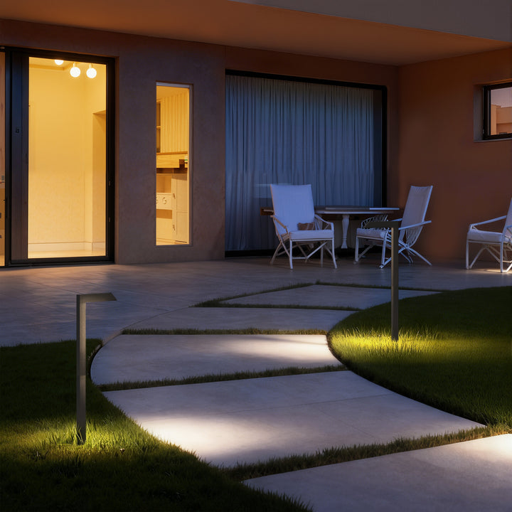 Starlight 19''H LED Black Aluminum 4000k Outdoor Pathway Light with Etched Frosted Glass #UG7096