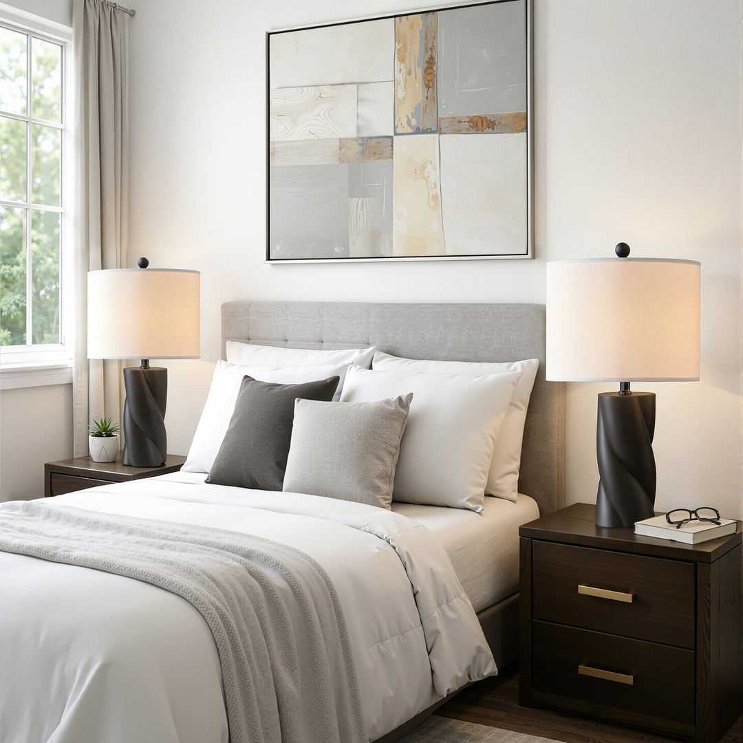 Modern Ceramic Table Lamp (Set of 2)