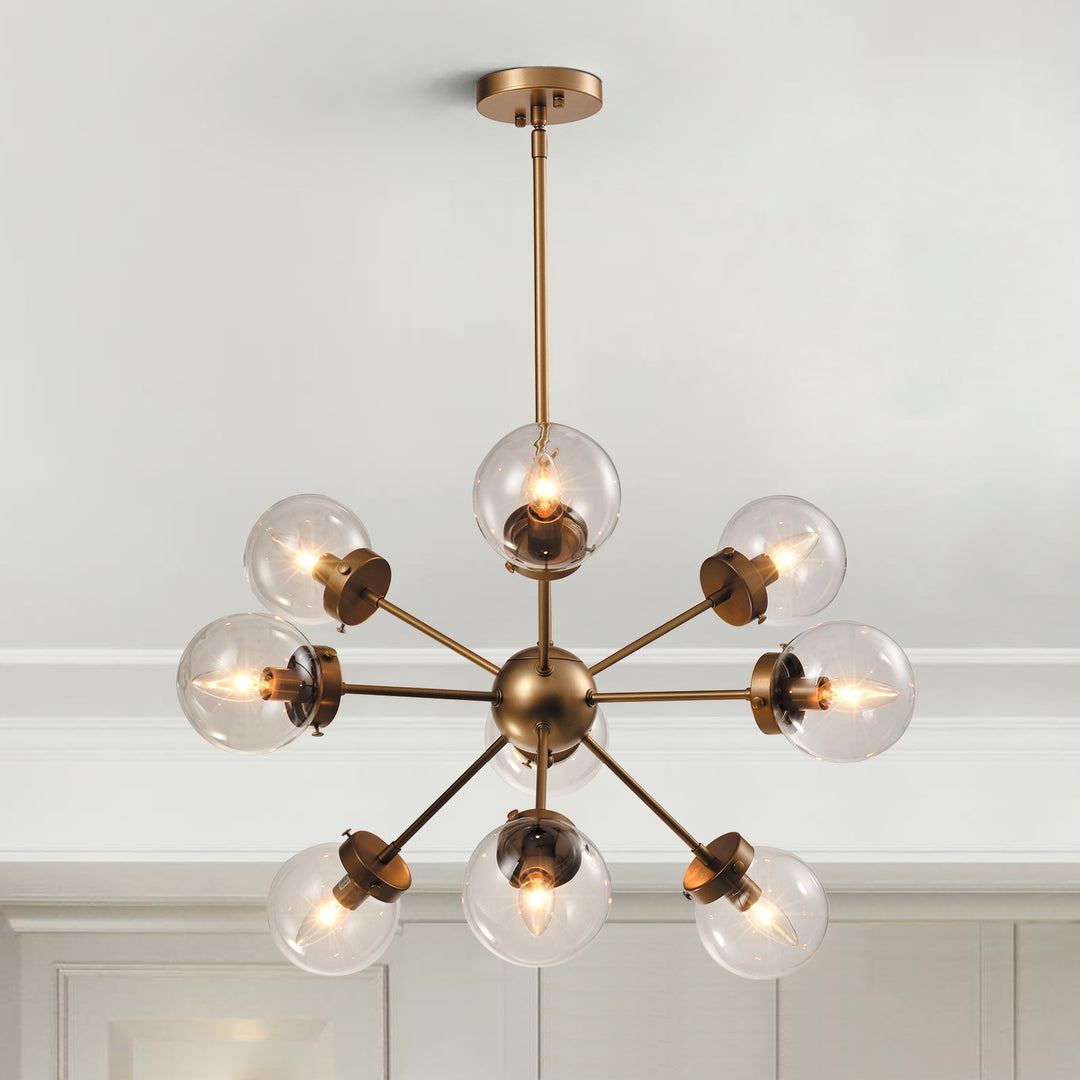 Maxax 9 - Light Sputnik Sphere Chandelier #MX1602-P9