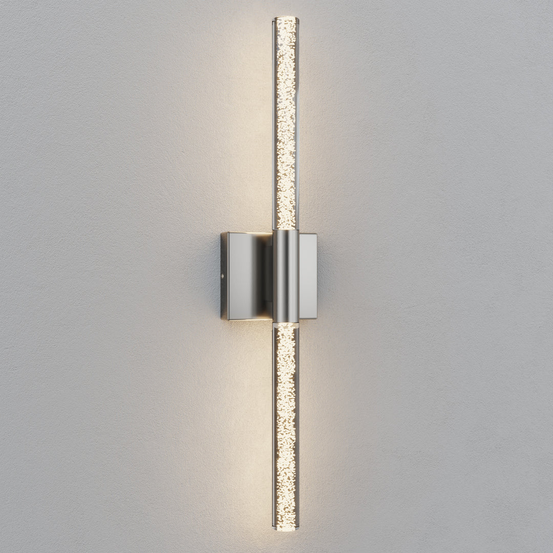 Glint 24''H Dimmable Led Outdoor Sconce With Tempered Glass #7082