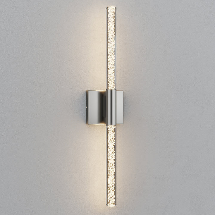 Glint 24''H Dimmable Led Outdoor Sconce With Tempered Glass #7082