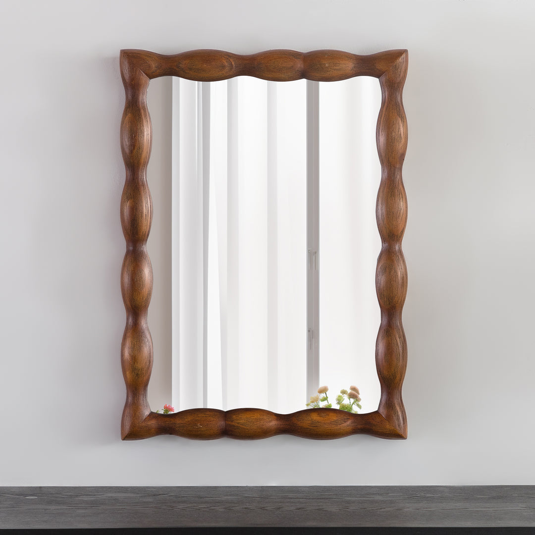 Opulence Solid Wood Rectangle Flat Wall Mirror #25032