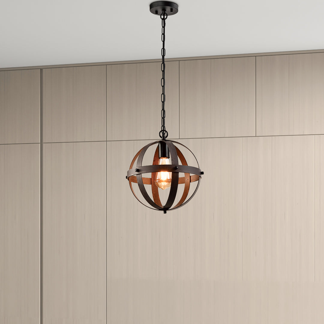 Maxax 1 - Light Single Black Pendant Light Kitchen #MX21019-1WD