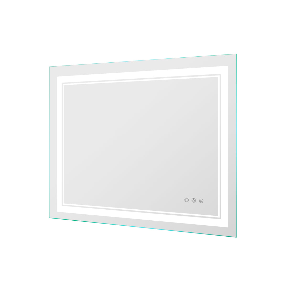 Orchid Modern Frameless LED Lighted Vanity Mirror 28'' H X 36'' W #MXML01-79