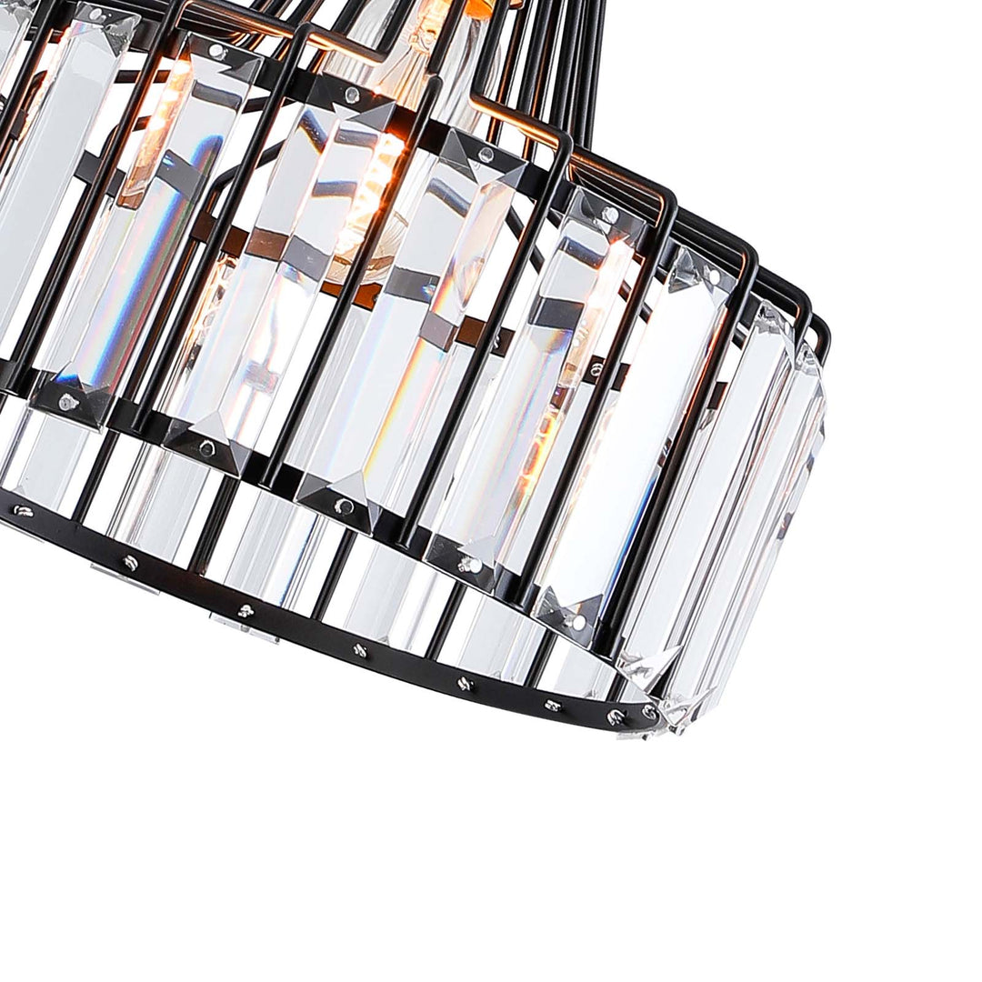 Maxax 1 - Light Single Drum Pendant with Crystal Accents #MX19128