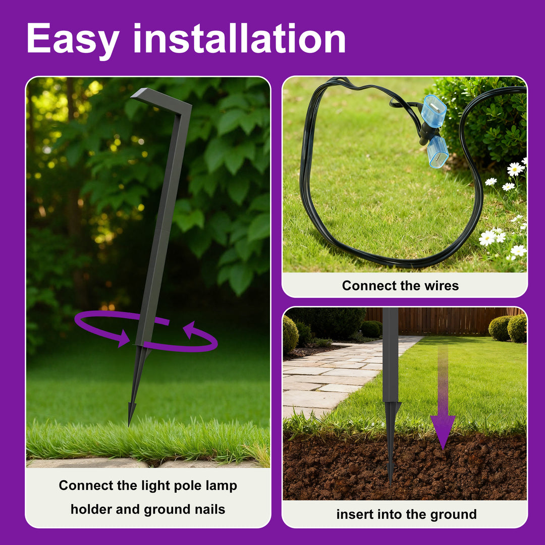 Starlight 19''H LED Black Aluminum 4000k Outdoor Pathway Light with Etched Frosted Glass #UG7096