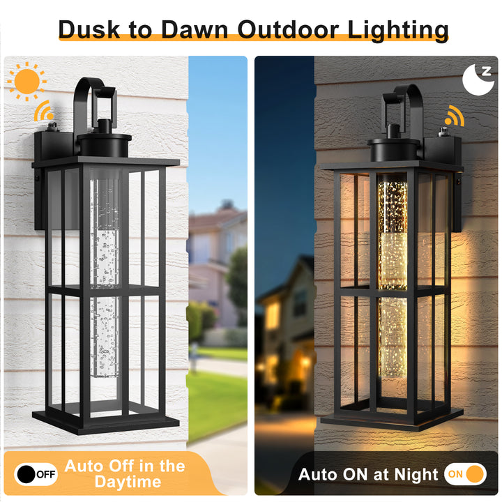 Veranda 20'' H Dimmable Led Black Iron Outdoor Wall Light #OW7108