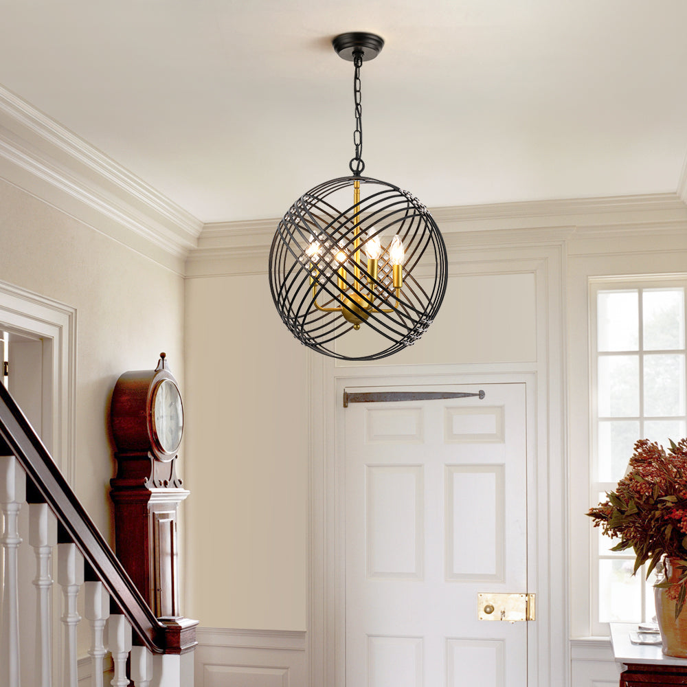 Maxax 4 - Light Unique/Statement Globe Pendant #MX19043-4-P