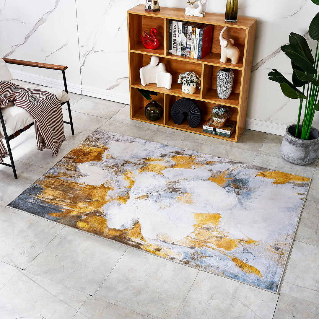 Lobello Abstract Blossom Area Rug