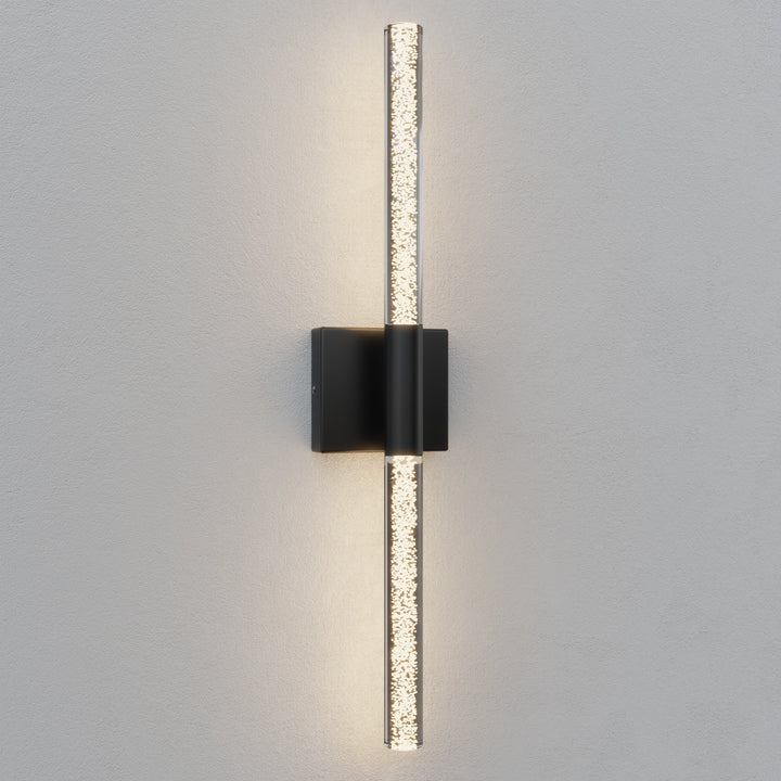 Glint 24''H Dimmable Led Outdoor Sconce With Tempered Glass #7082