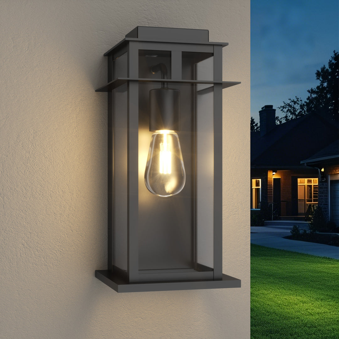 Solstice Outdoor Wall Lantern With Dusk To Dawn #7072