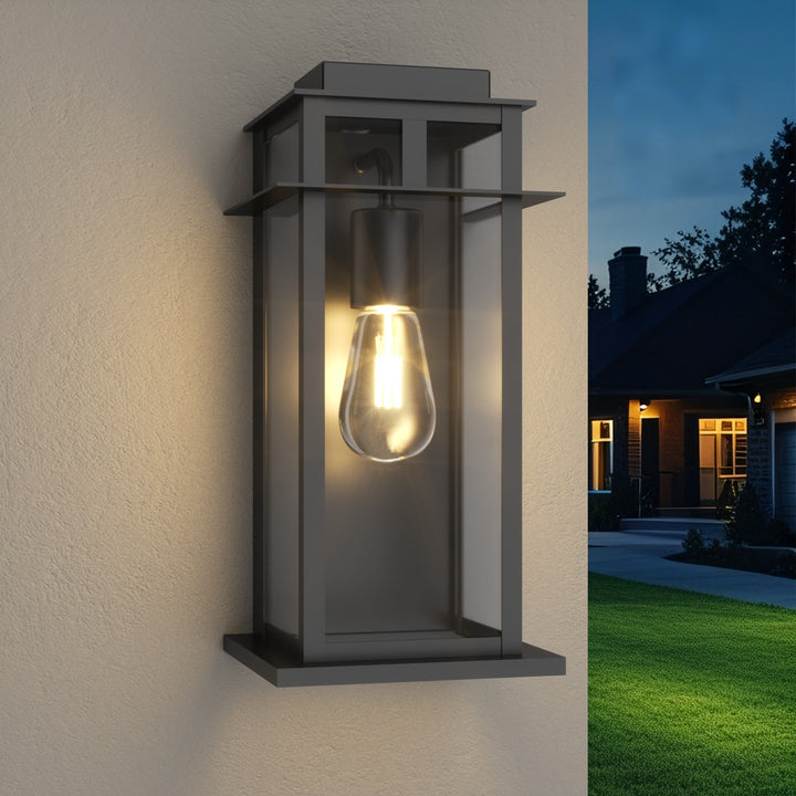 Solstice Outdoor Wall Lantern With Dusk To Dawn #7072