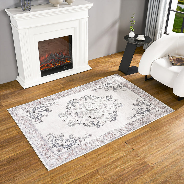 Lobello Faux Cashmere Ornate Rugs