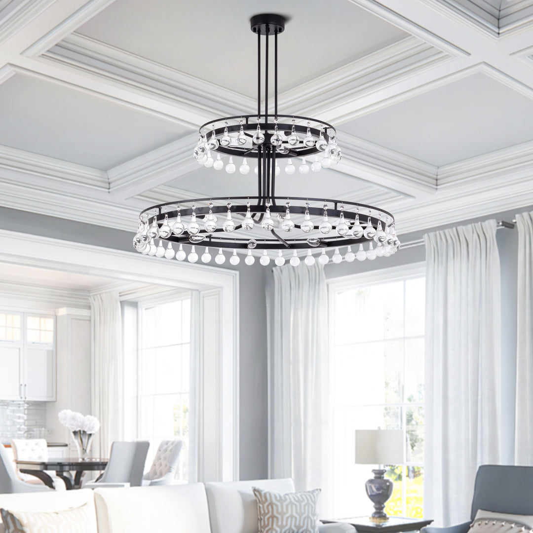 11 - Light Dimmable Chandelier #19220-11BK