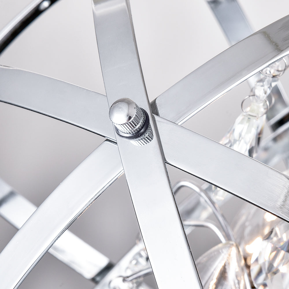 Maxax 4 - Light Dimmable Globe Chandelier #MX19026