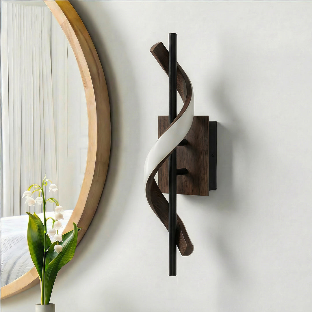 1 - Light 18"W Dimmable LED Brown Iron Vanity Light #MX21052