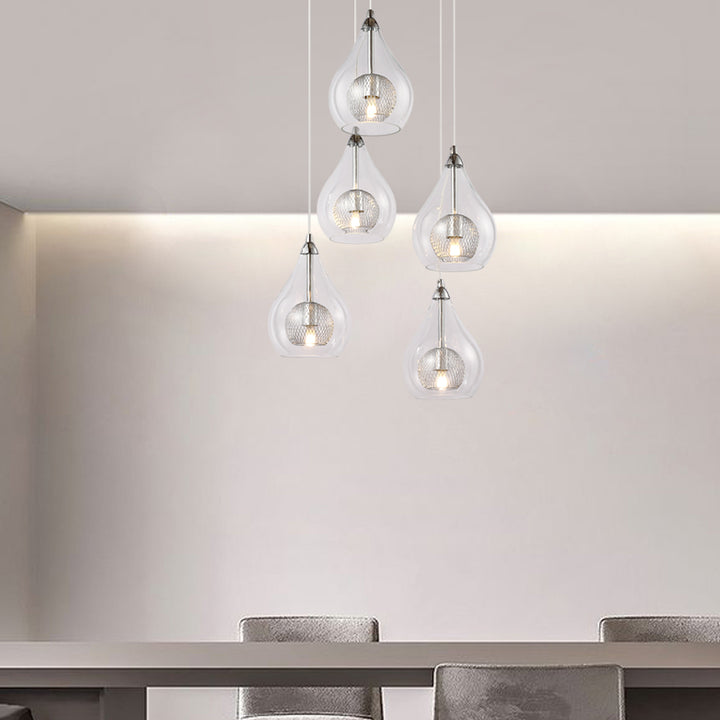 Maxax 5 - Light Glass Cluster Pendant Lighting fixture #MX208P