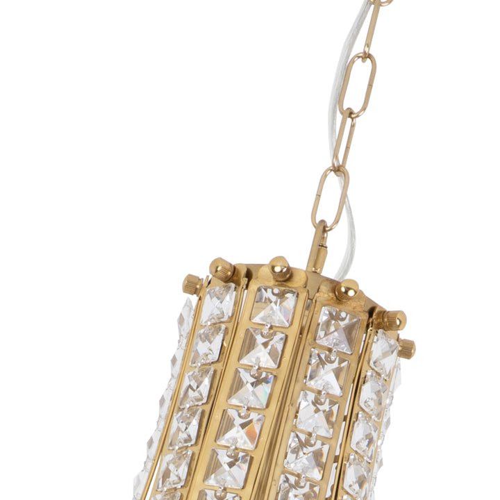 9 - Light Gold Crystal Dimmable Empire Chandelier #19222-9GD