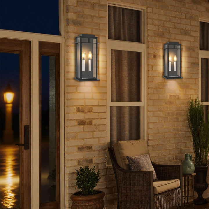 Solstice Outdoor Wall Lantern With Dusk To Dawn #7072