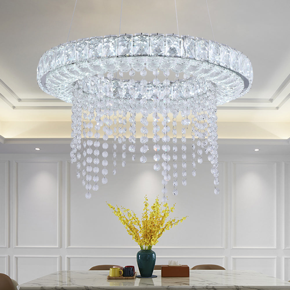 Maxax Ring LED Living Room Crystal Chandelier #YX-07