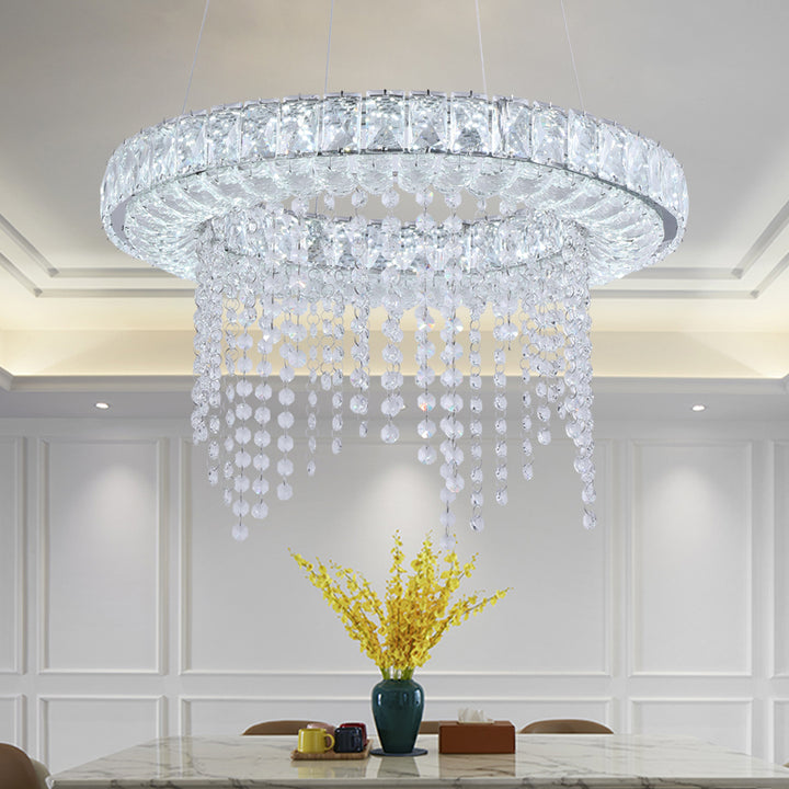 Maxax Ring LED Living Room Crystal Chandelier #YX-07