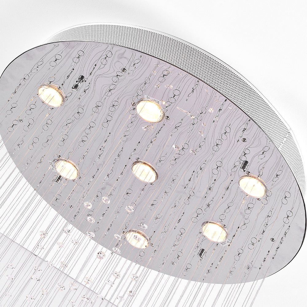 Maxax Luxury Modern Prizm Raindrop Crystal Chandelier #MX16006