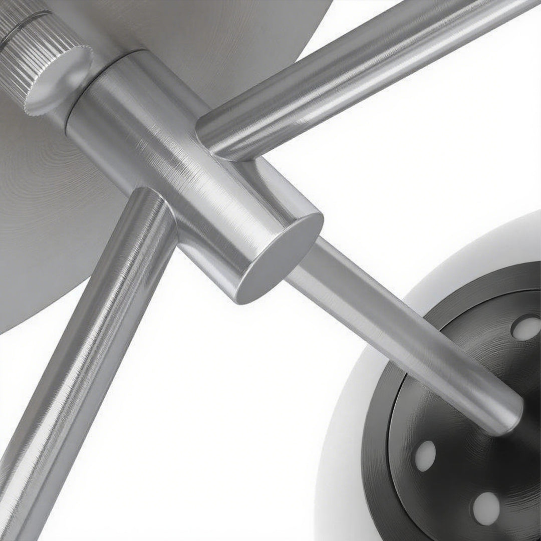 Maxax 3 Globe Ceiling Light 17 Inch Mid Century Modern Semi Flush Mount Ceiling Light Fixture for Bedroom,Living Room,Dinning Room, Foyer, Hallway #19228