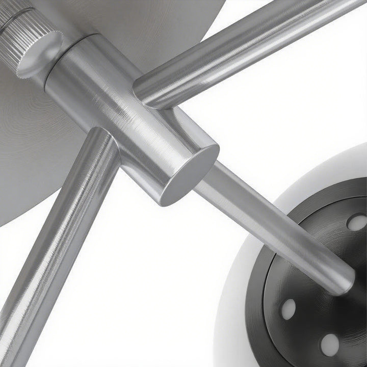 Maxax 3 Globe Ceiling Light 17 Inch Mid Century Modern Semi Flush Mount Ceiling Light Fixture for Bedroom,Living Room,Dinning Room, Foyer, Hallway #19228