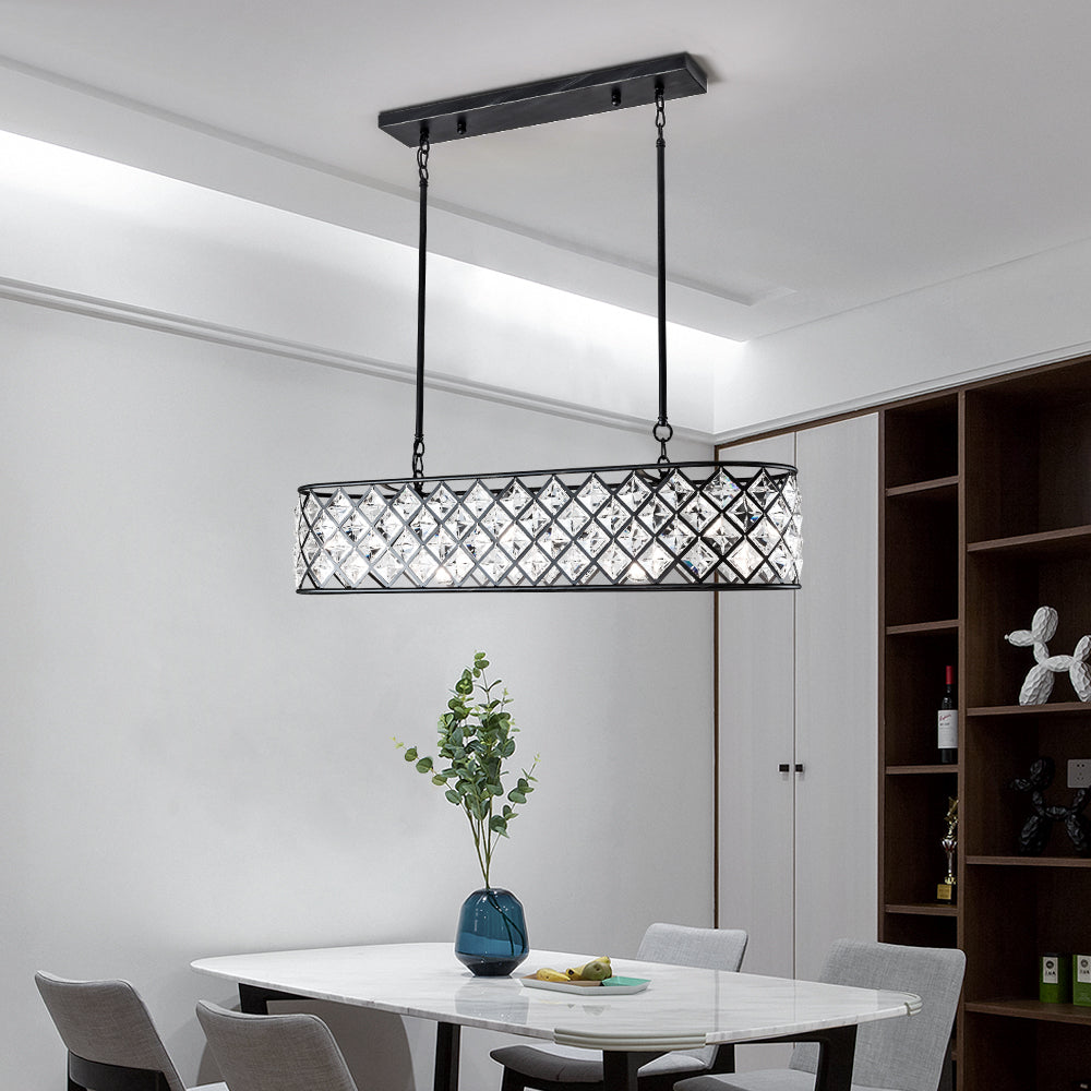 Maxax 5-Light Rectangle Crystal Chandelier #MX19015