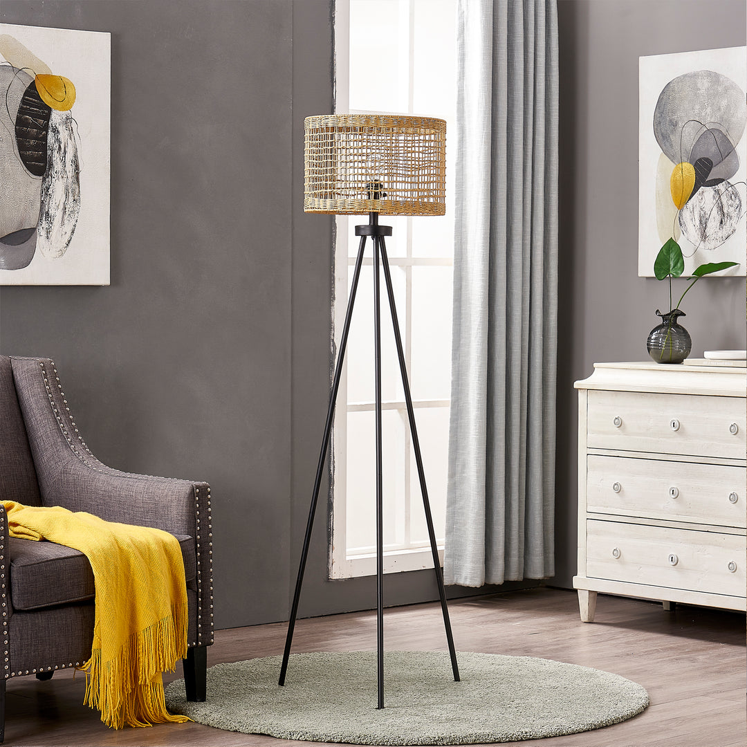 Maxax 65'' Black Tripod Floor Lamp #F165