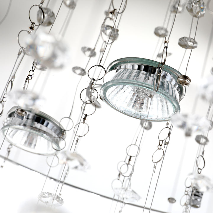 Maxax 5 - Light Tiered Crystal Ceiling Chandelier #MX19029-5-C