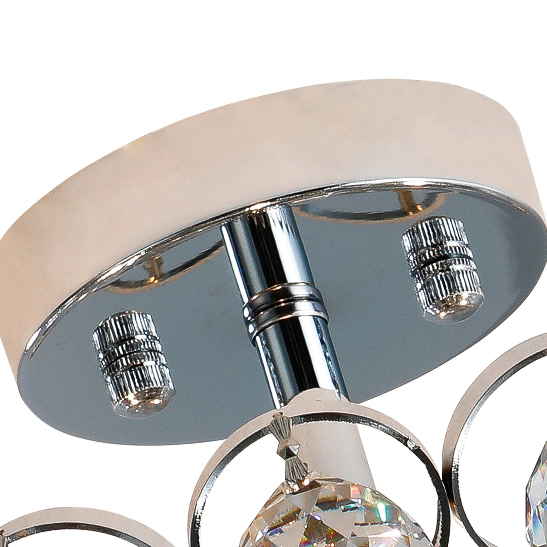 Maxax 4 - Light 15in Crystal Semi Flush Mount #19152