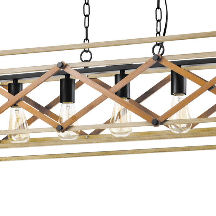 MAXAX 5 - Light Kitchen Island Square / Rectangle&Linear&Modern Linear With Wrought Iron#MX21033