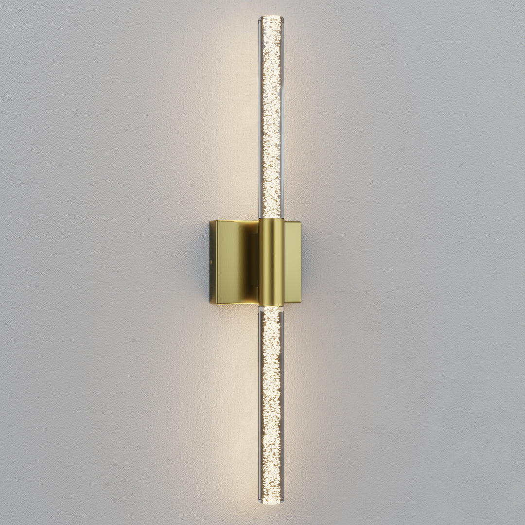 Glint 24''H Dimmable Led Outdoor Sconce With Tempered Glass #7082