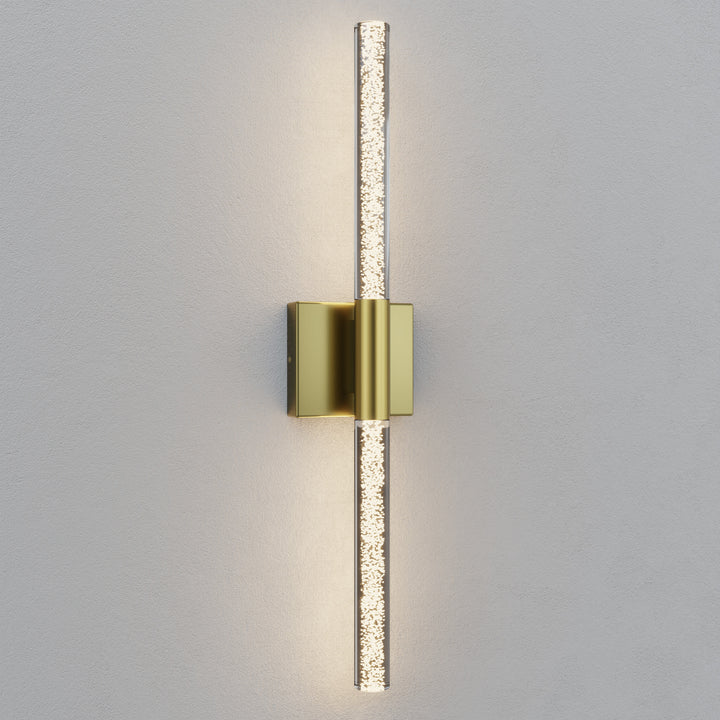 Glint 24''H Dimmable Led Outdoor Sconce With Tempered Glass #7082