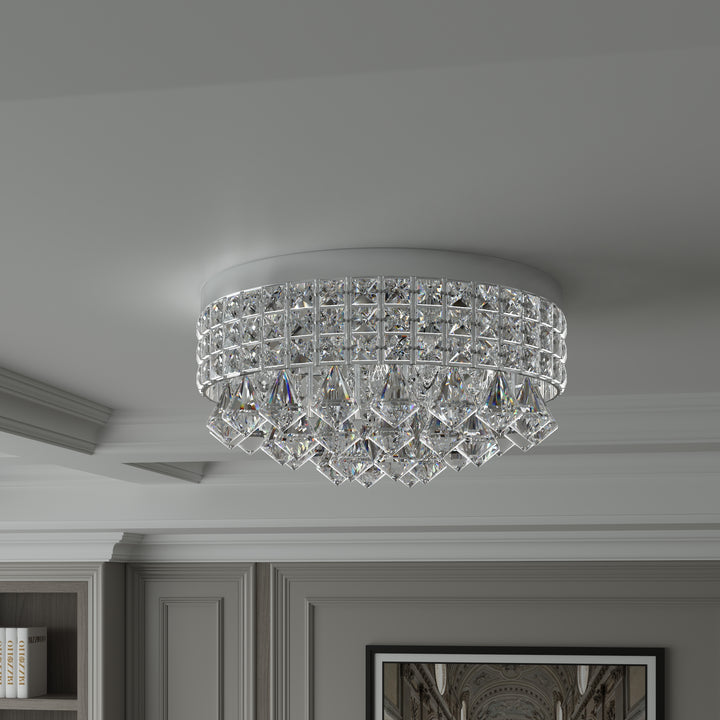 Maxax 4-Light Crystal Flush Mount #MX16008